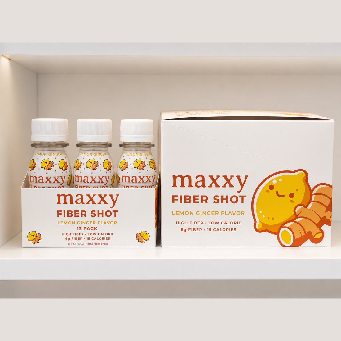 maxxy lemon ginger fiber shot
