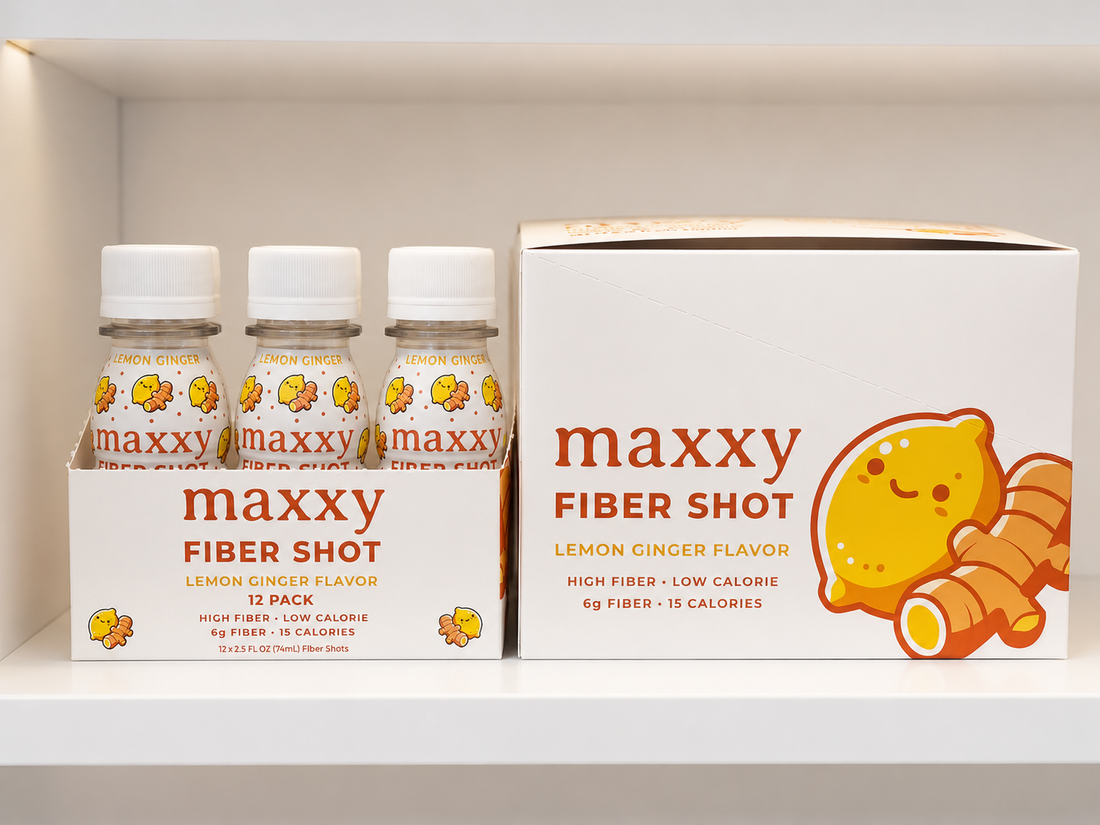 maxxy lemon ginger fiber shot